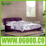 2014 Modern Wooden Frame Fabric/Leather Soft Bed Set OB622 OB622