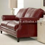 2014 new antique wooden real leather hotel sofa SF-2841