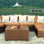 2014 NEW DESIGN FASHION ALL WEATHER PLASTIC WICKER OUTDOOR SOFA,AWRF6041,METAL FURNITURE,UV-RESISTANT,MANUFACTURER AWRF6041