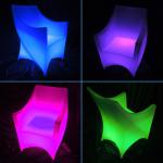 2014 new design plastic 16 colors rechargeable bar furniture led light base l-s41