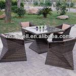 2014 NEW DESIGN STYLISH ARTIFICIAL WICKER ALL WEATHER DINING SET,AWRF7001,METAL FURNITURE,WATERPROOF,MANUFACTURER AWRF7001