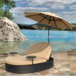 2014 new design wicker sun bed MC7284