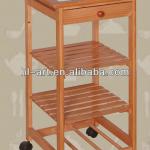 2014 new design wood kitchen trolley with wheels HL006