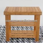 2014 new simple designs shoe rack with foot stool function bamboo foot stool F-001