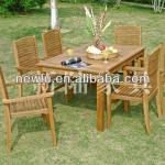 2014 new version teak wooden garden furniture set FSC approved NL-09(A)