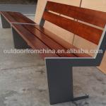 2014 Newest steel legs/ solid wood seat pan park bench SA-074