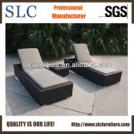 2014 Popular Double Rattan Sun Lounge (SC-FT0128) SC-FT0128 Double Rattan Sun Lounge