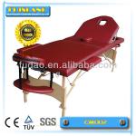 2014 red wooden portable massage table trapezoid massage table CM002