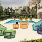 2014 UK colored new style outdoor pe wicker rattan furniture plastic chairs in china AR-C204,AR-SC308