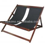 2014 Wooden double deck chair with pillow / leisure chair 10083E