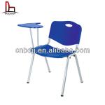 2014China wholesale modern plastic church office furniture conference cheap student chair with writing pad XH-8001A