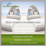 2014new design rattan sofa bed DD212