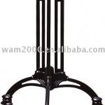 3 feet black cast aluminium base for dining and bar table F-398