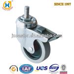 3-inch Threaded Stem Swivel PU Casters and wheel with Total Brake 26TSC30PU