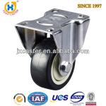 3 Industry Medium duty Rigid Caster with White PU Wheel 30RPL30PU328