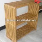 3-tier Bamboo Furniture Book shelf ZWJ-001