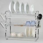 3 tier metal B shape tube dish rack HS-A069