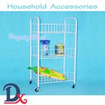 3 tier metal kitchen storage cart with wheels kitchen cart 308