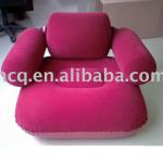 30X29.5inch (77X75cm) inflatable flocked sofa chair with backrest CQ-8015