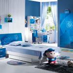 #334 popular apple Blue bedroom furniture set adorable blue boy&#39;s bedroom kid&#39;s furniture set children furniture #334