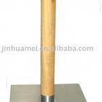 339-40SRW SQUARE INOX DINING Table Base with ROUND TEAK pole 339-40SRW