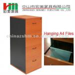 4 drawer filling Wood file cabinet HM-P4-A1