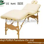 4-section portable wooden massage table/wooden beech bed FM401