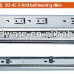 45mm 3-fold full extension ball bearing drawer slide BZ-45