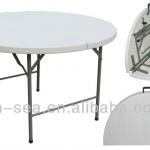 , 4FT folding in half round table / handle easy HY-ZY122