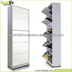 5 layers wall shoe cabinet with mirror from china GLS17021WH