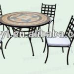 5 pcs mosaic pattern dining table set 8259F