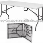 5&#39; white blow moulding folding plastic table(blow mould,hdpe,outdoor furniture) HY-Z162