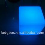 50cm granitoid illuminated led cube table CQC-105