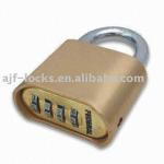 50mm High Security Brass combination padlock with keys A04-CK50-4