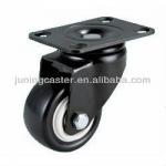 50mm top plate swivel PU caster wheel 10050P-BKPU