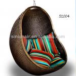 51004 paito round rattan hanging egg chair 51004