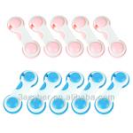 5pcs Door Drawers Cabinet Safety Plastic Lock CT5679