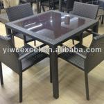 5PCS Outdoor PE Rattan Table Chair Set 41-1