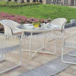 5pcs white outdoor rattan furniture set UNT-R-1067B UNT-R-1067B