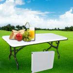 6-Foot plastic fold-in-half table BXZ182