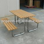 6 seater recycled plastic dining table,outside table and chairs C-007a SST