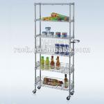 6 Tiers Adjustable Metal Chrome Kitchen Trolley -N CJ-B1199