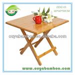 60*60*50CM Bamboo Folding Square Dining Table,Modern Dining Room Furniture,Simple and Stylist Design,Outdoor Furniture ZDZ-01