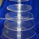 7-tier Round Clear Perspex Cake Stand (FD-A-0140) FD-A-0140