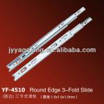 75g heavy duty silent damping narrow telescopic drawer slide 4515A-16 4515A-16