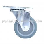 75mm grey TPR Top plate swivel furniture caster BPOX2Q**,BPOP2Q**