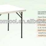 88cm plastic folding square table(blow mould,HDPE) ZHFT-005