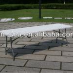 8ft plastic folding in half table/plastic folding table HY-Z240