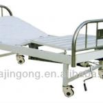 A-37 Double function steel hospital bed, manual patient bed A-37