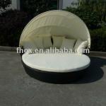 A GRADE FENGHUA OUXIN Modern king rattan round SOFA bed OX8883